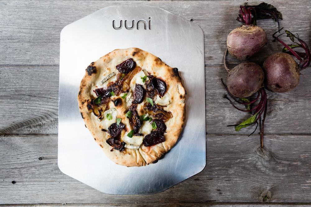 Beet, Goat’s Cheese & Caramelised Onion Pizza