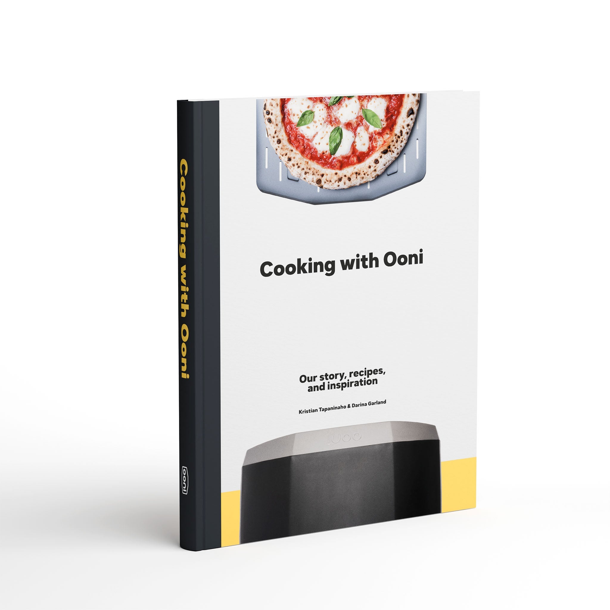 Cooking with Ooni Cookbook cover angled.
