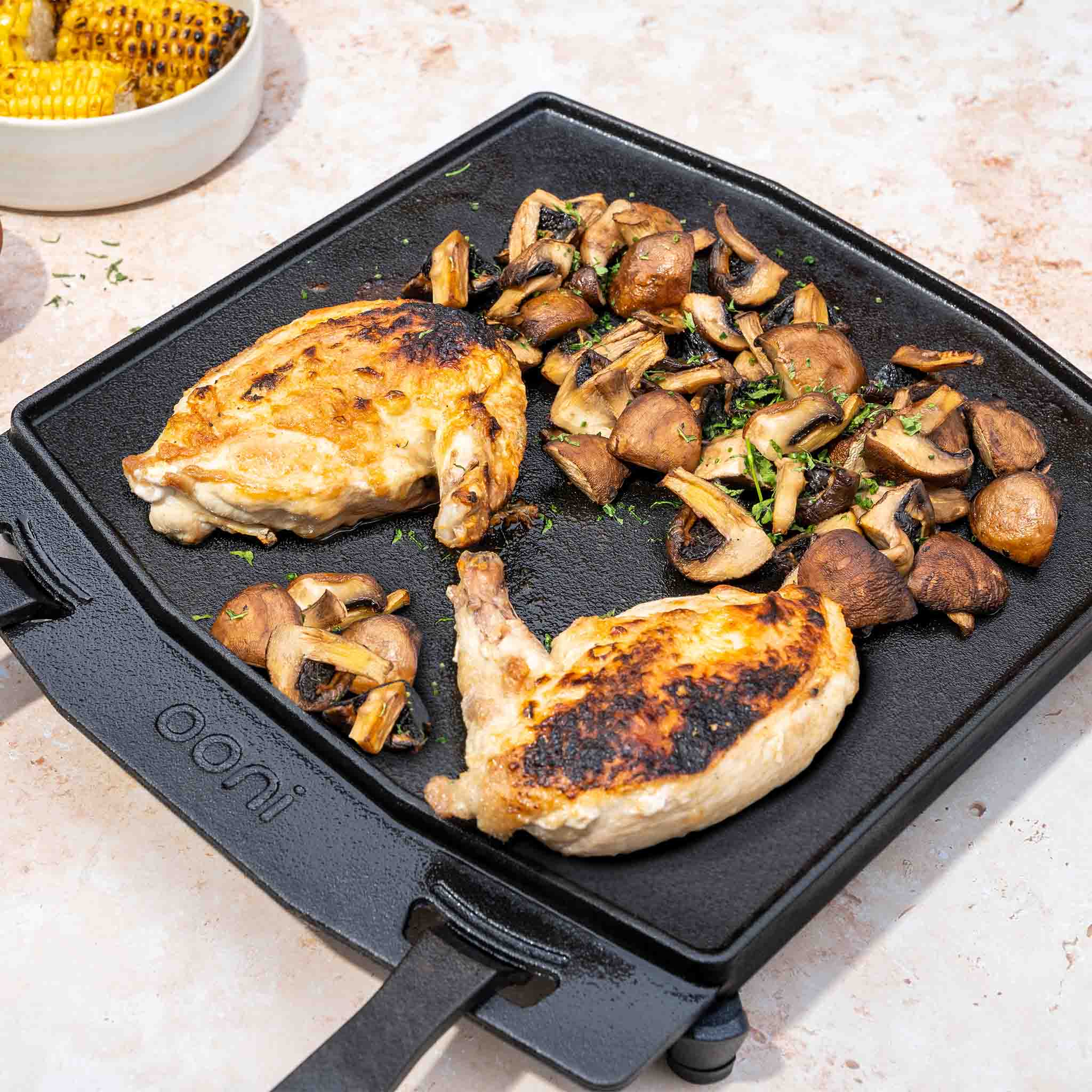 Dual Sided Grizzler Pan Lifestyle