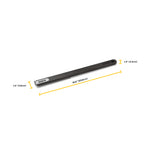 pizza oven brush - short with measurements 